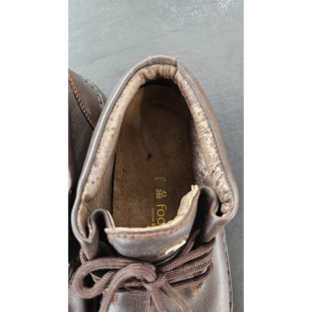 Footprints by Birkenstock MEMPHIS Mens 10 43 Brown Leather Chukka Lace Up Boots - Picture 4 of 15